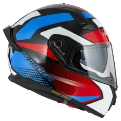 Kask integralny NZI GO RIDER STREAM DUO QUADRI BLACK RED BLUE czarny czerwony niebieski