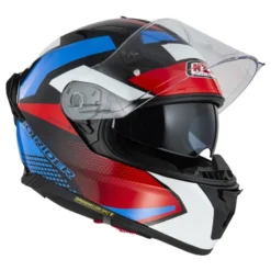 Kask integralny NZI GO RIDER STREAM DUO QUADRI BLACK RED BLUE czarny czerwony niebieski