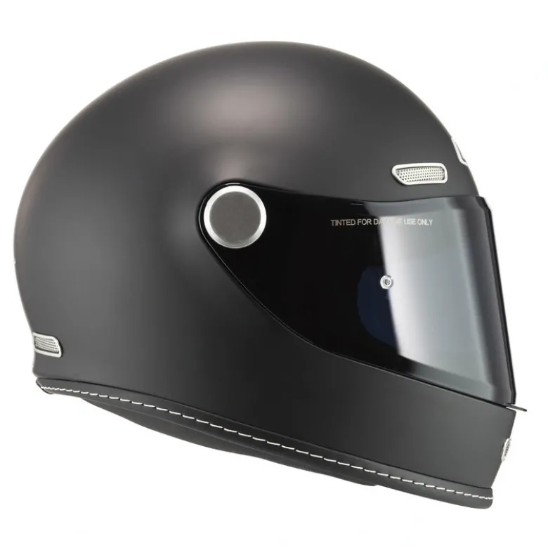Kask integralny NZI REVIVAL MATT BLACK czarny mat