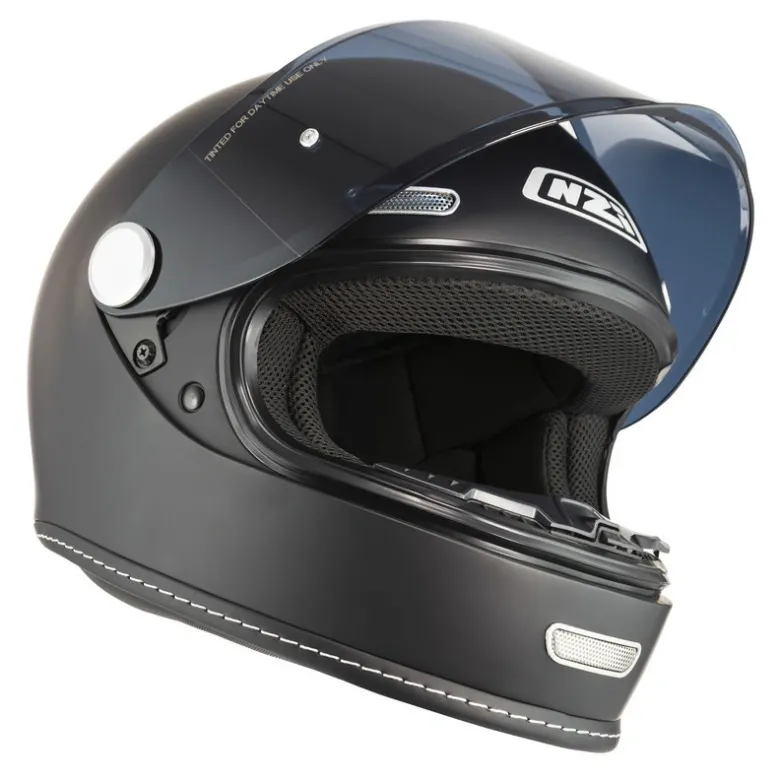Kask integralny NZI REVIVAL MATT BLACK czarny mat