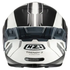 Kask integralny NZI TRENDY ELEGANCE WHITE BLACK TINTED MATT biały czarny