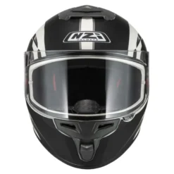 Kask integralny NZI TRENDY ELEGANCE WHITE BLACK TINTED MATT biały czarny