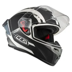 Kask integralny NZI TRENDY ELEGANCE WHITE BLACK TINTED MATT biały czarny