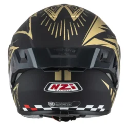 Kask integralny NZI TRENDY FLAG BLACK GOLD MATT czarny złoty