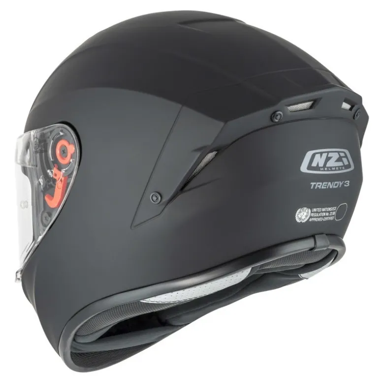 Kask integralny NZI TRENDY MATT BLACK czarny mat