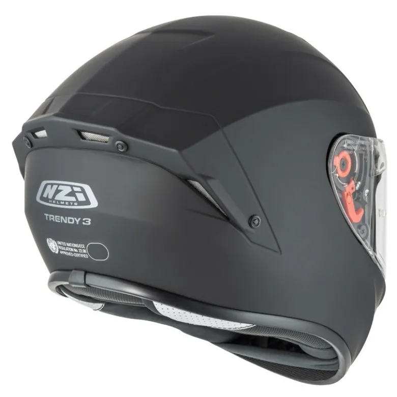 Kask integralny NZI TRENDY MATT BLACK czarny mat