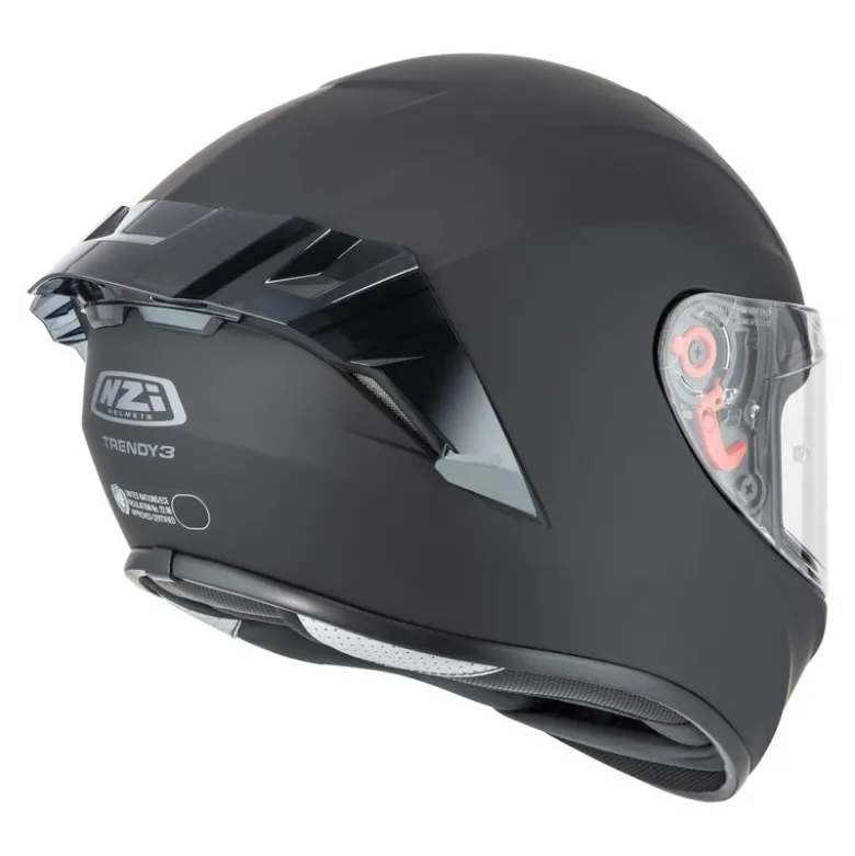 Kask integralny NZI TRENDY MATT BLACK czarny mat