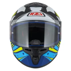 Kask integralny NZI TRENDY OCELO BLUE WHITE SKY BLUE MATT biały niebieski