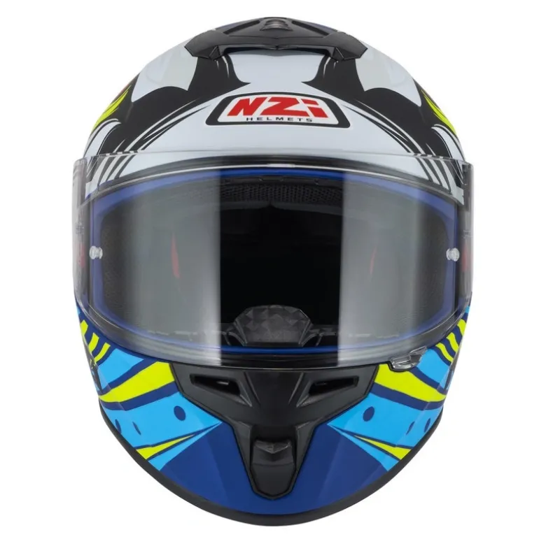 Kask integralny NZI TRENDY OCELO BLUE WHITE SKY BLUE MATT biały niebieski