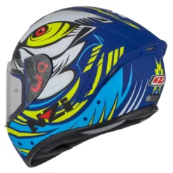 Kask integralny NZI TRENDY OCELO BLUE WHITE SKY BLUE MATT biały niebieski