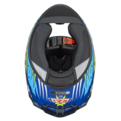 Kask integralny NZI TRENDY OCELO BLUE WHITE SKY BLUE MATT biały niebieski