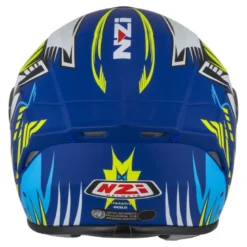 Kask integralny NZI TRENDY OCELO BLUE WHITE SKY BLUE MATT biały niebieski