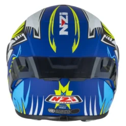 Kask integralny NZI TRENDY OCELO BLUE WHITE SKY BLUE MATT biały niebieski