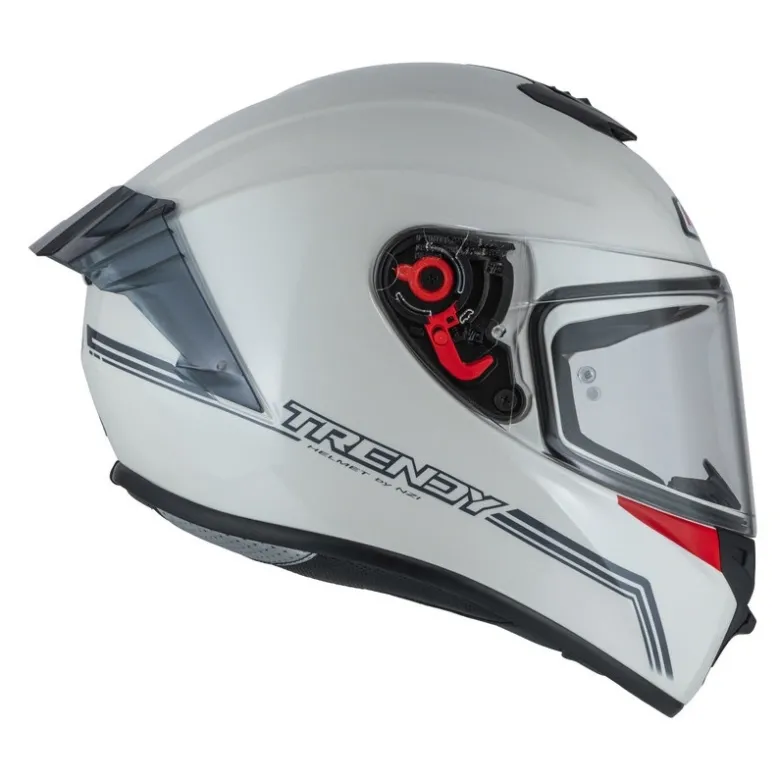 Kask integralny NZI TRENDY SOLID WHITE biały