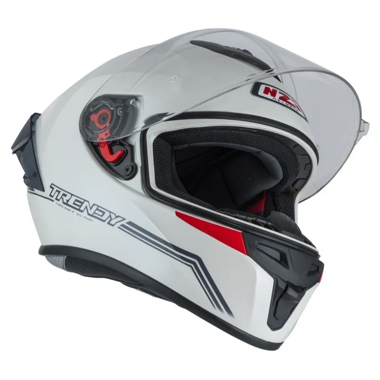 Kask integralny NZI TRENDY SOLID WHITE biały