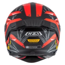Kask integralny NZI WAKE STREAM CYBER BLACK RED MATT czarny czerwony