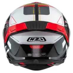 Kask integralny NZI WAKE STREAM STRIPES BLACK WHITE RED czarny biały czerwony