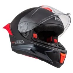 Kask integralny NZI WAKE STREAM BOOSTER SOLID BLACK RED MATT czarny czerwony
