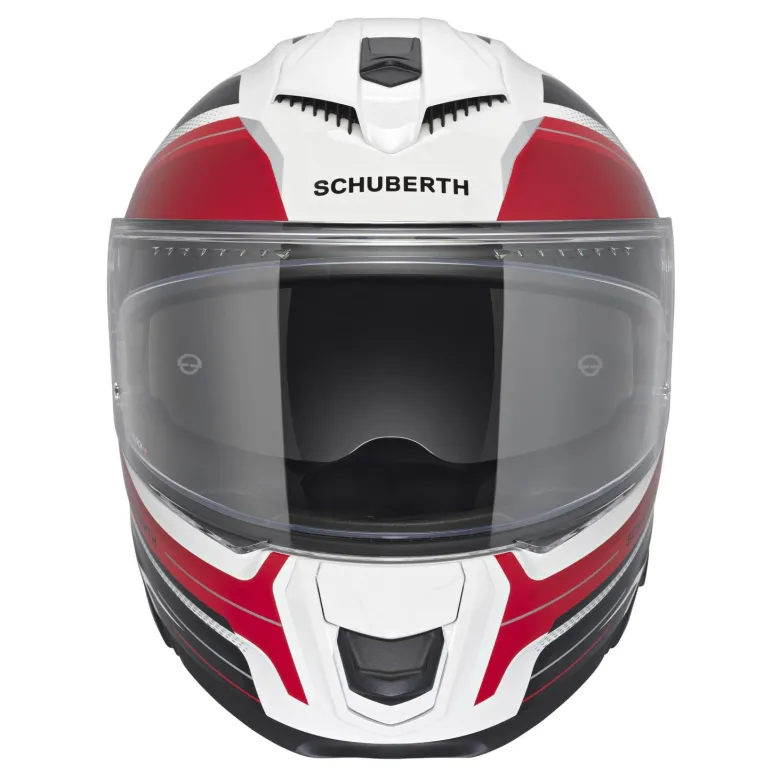 Kask integralny SCHUBERTH S3 ECE APEX WHITE czarny biały czerwony