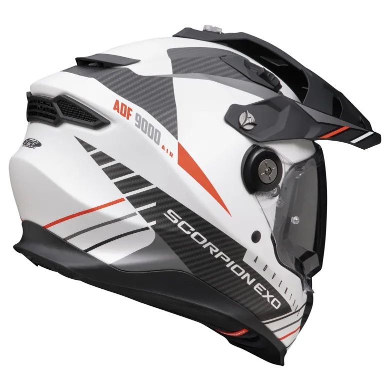 Kask integralny SCORPION ADF-9000 AIR FEAT MATT WHITE/BLACK/RED biały czarny czerwony