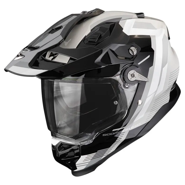 Kask integralny SCORPION ADF-9000 AIR PATROL BLACK/SILVER/RED czarny srebrny