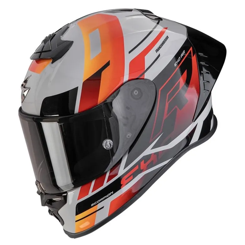 Kask integralny SCORPION EXO-R1 EVO II AIR ADRENALINE GREY/RED/ORANGE szary czerwony pomarańczowy
