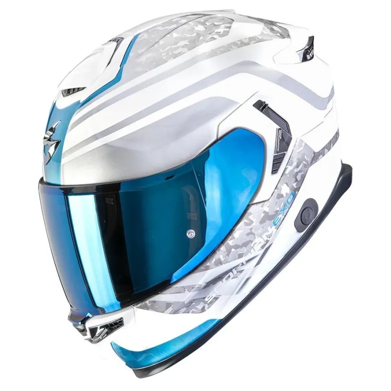 Kask integralny SCORPION EXO-GT SP AIR ARTEN WHITE/BLUE biały niebieski