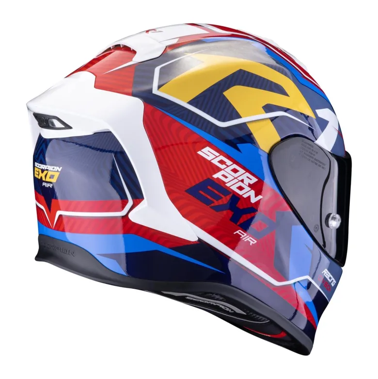 Kask integralny SCORPION EXO R1 EVO AIR COUP BLUE/RED/YELLOW niebieski czerwony żółty