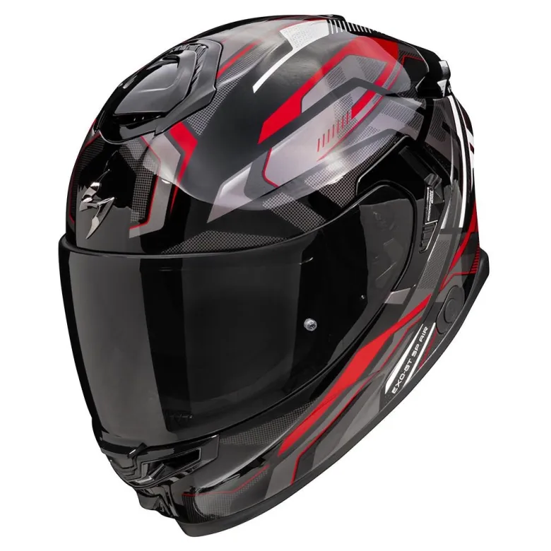Kask integralny SCORPION EXO-GT SP AIR AUGUSTA BLACK/GREY/RED czarny szary czerwony