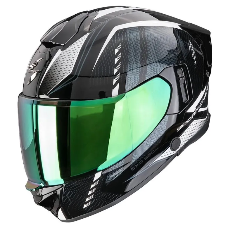 Kask integralny SCORPION EXO-530 AIR THERAS BLACK/CHAMELEON/WHITE czarny fioletowy biały
