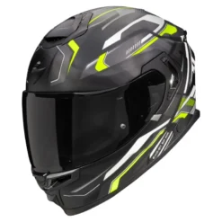 Kask integralny SCORPION EXO-GT SP AIR AUGUSTA MATT BLACK/GREY/ NEON YELLOW czarny szary