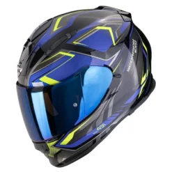 Kask integralny SCORPION EXO-491 ZUMO BLACK/BLUE/NEON YELLOW czarny niebieski żółty fluo
