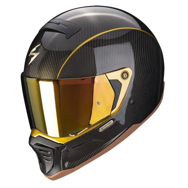 Kask integralny SCORPION EXO-HX1 CARBON SE BLACK/GOLD czarny złoty