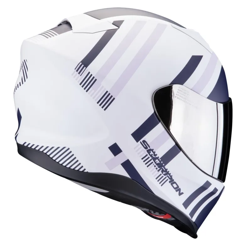 Kask integralny SCORPION EXO-520 EVO AIR BANSHEE MATT WHITE/BLUE/PURPLE biały niebieski fioletowy