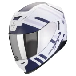 Kask integralny SCORPION EXO-520 EVO AIR BANSHEE MATT WHITE/BLUE/PURPLE biały niebieski fioletowy