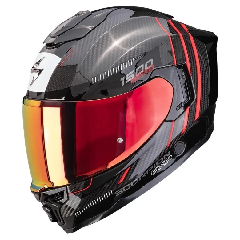 Kask integralny SCORPION EXO-1500 CARBON AIR ZITY BLACK/RED czarny czerwony