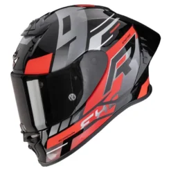 Kask integralny SCORPION EXO-R1 EVO II AIR ADRENALINE BLACK/RED/SILVER czarny czerwony srebrny