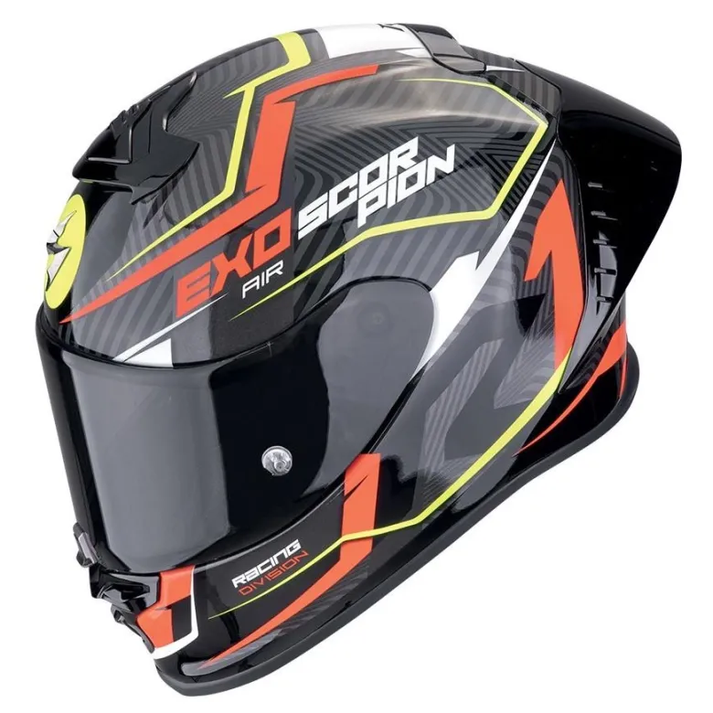 Kask integralny SCORPION EXO-R1 EVO II AIR COUP BLACK/RED/NEON YELLOW czarny czerwony żółty fluo
