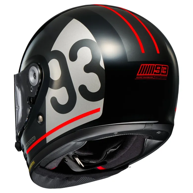 Kask integralny SHOEI GLAMSTER06 MM93 COLLECTION CLASSIC TC-5 czarny czerwony szary