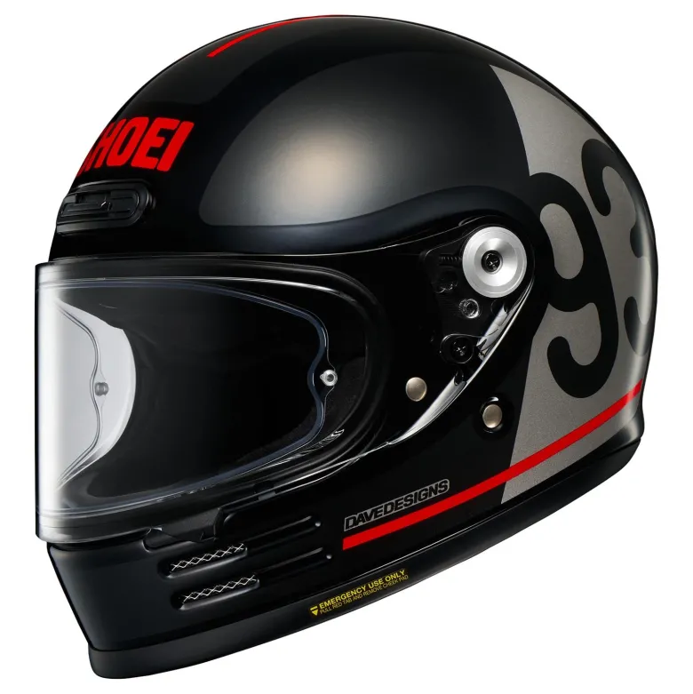 Kask integralny SHOEI GLAMSTER06 MM93 COLLECTION CLASSIC TC-5 czarny czerwony szary
