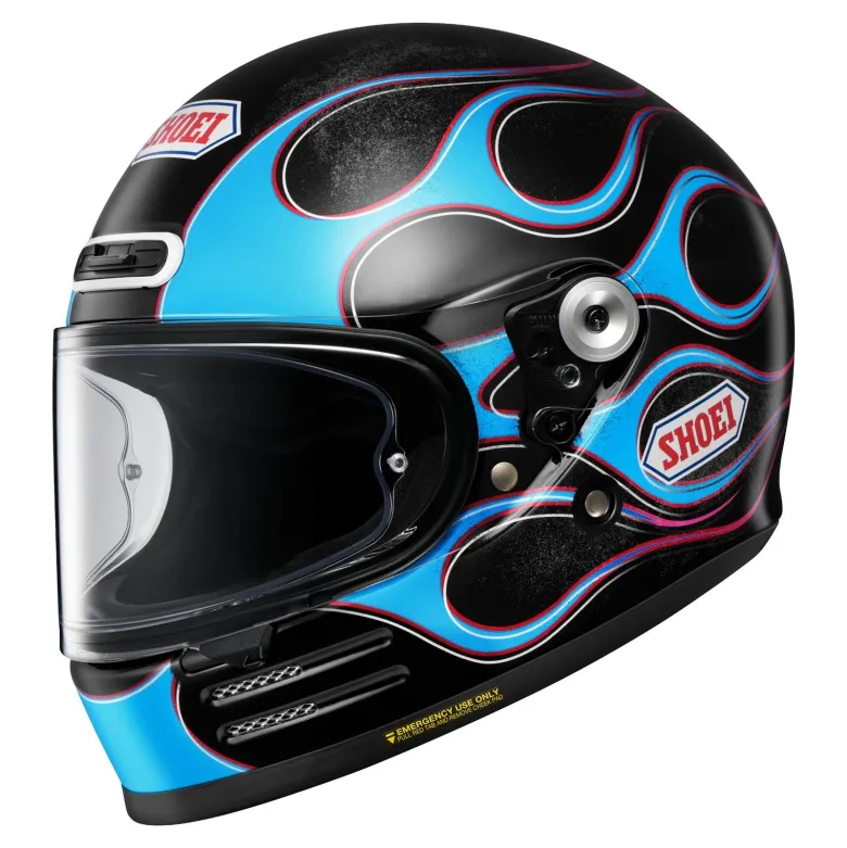 Kask integralny SHOEI GLAMSTER06 BLAST TC-2 czarny niebieski