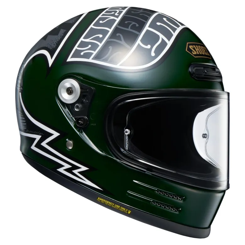 Kask integralny SHOEI GLAMSTER06 HEIWA MOTORCYCLE TC-4 zielony biały