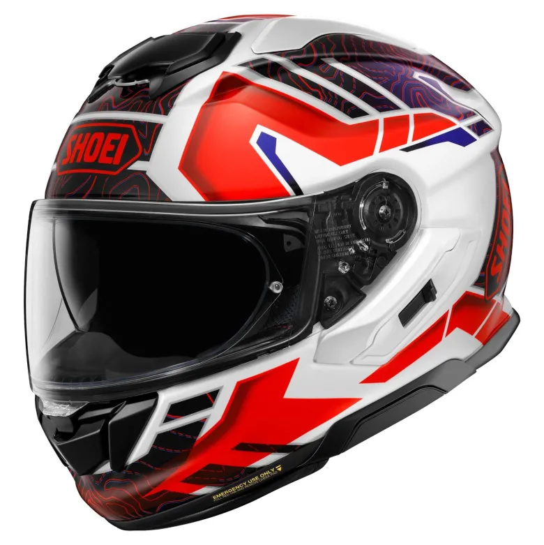 Kask integralny SHOEI GT-AIR 3 HIKE TC-10 czerwony biały czarny niebieski
