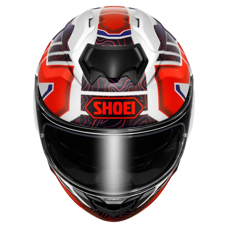 Kask integralny SHOEI GT-AIR 3 HIKE TC-10 czerwony biały czarny niebieski