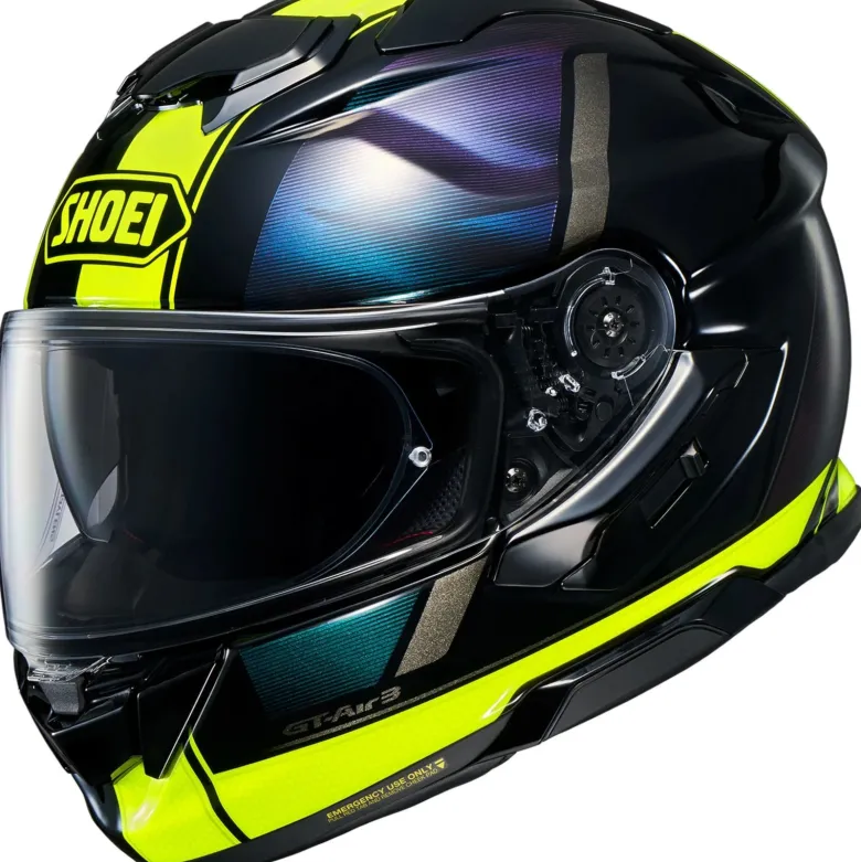 Kask integralny SHOEI GT-AIR 3 SCENARIO TC-3 żółty fluo zielony fioletowy czarny