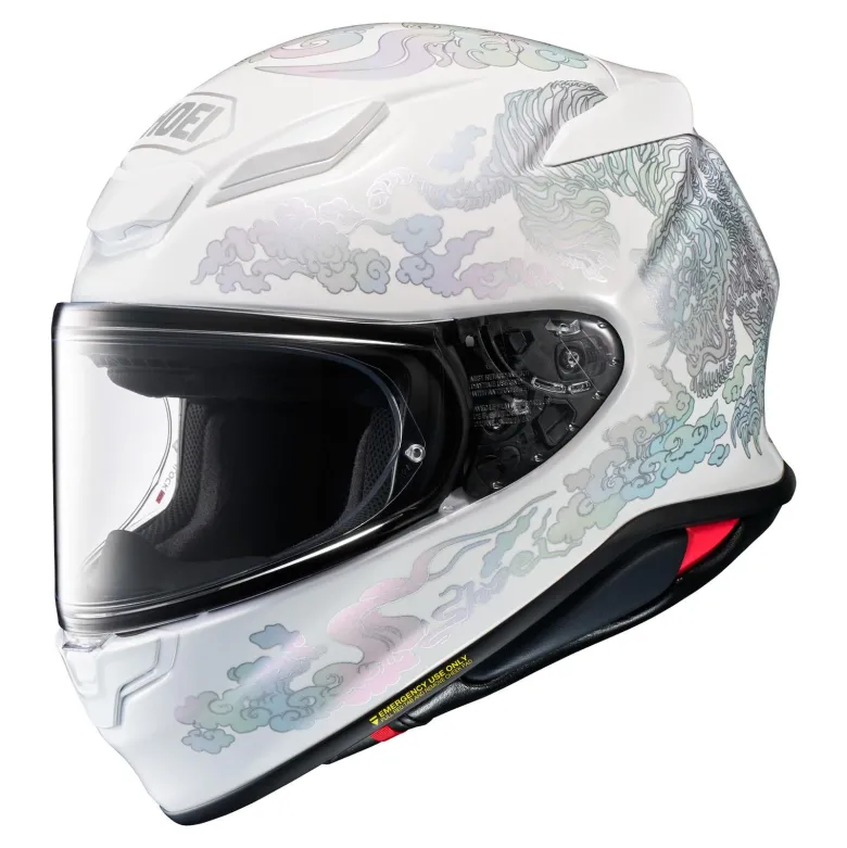 Kask integralny SHOEI NXR2 FEARLESS TC-6 biały srebrny