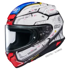 Kask integralny SHOEI NXR2 GUNDAM TC-10 biały czerwony niebieski