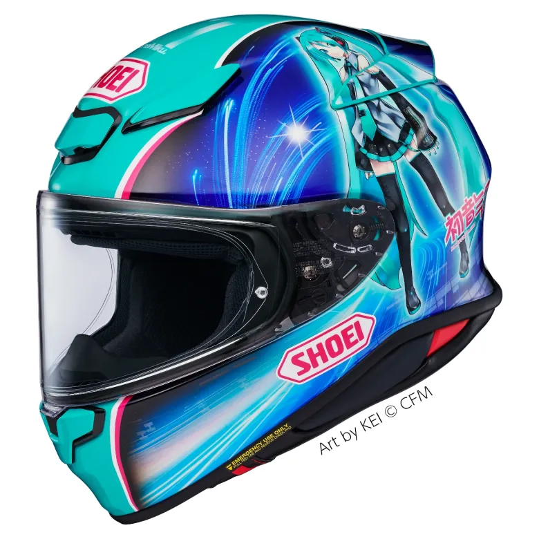 Kask integralny SHOEI NXR2 HATSUNE MIKU TC-4 niebieski zielony