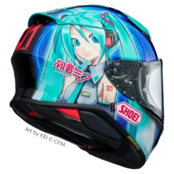 Kask integralny SHOEI NXR2 HATSUNE MIKU TC-4 niebieski zielony
