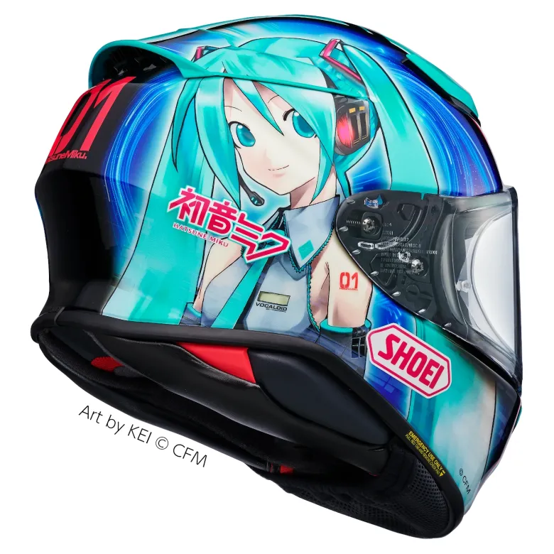 Kask integralny SHOEI NXR2 HATSUNE MIKU TC-4 niebieski zielony